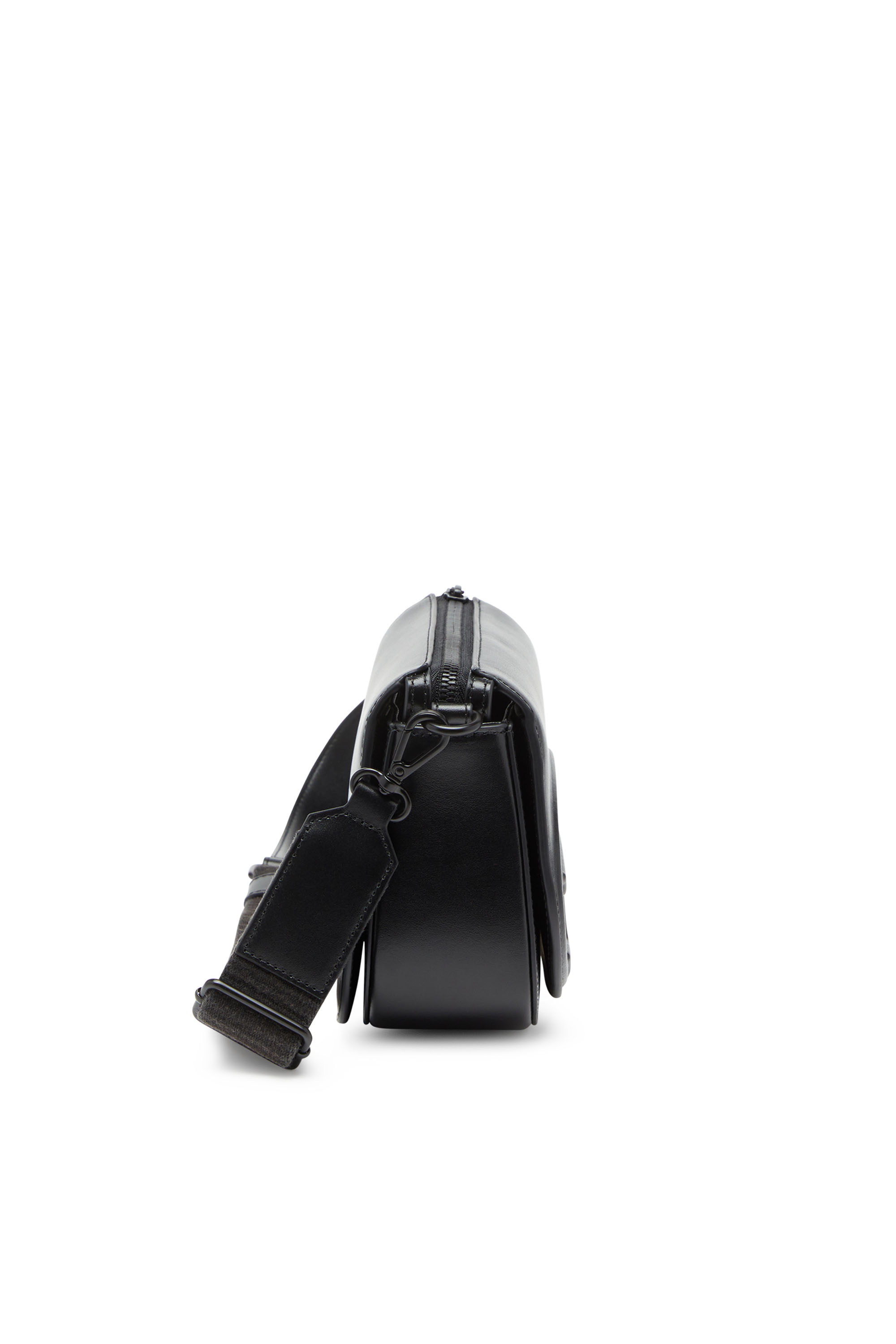 Diesel - 1DR CAMERA BAG, Unisex's 1DR-Camera bag in premium leather in Black - 4
