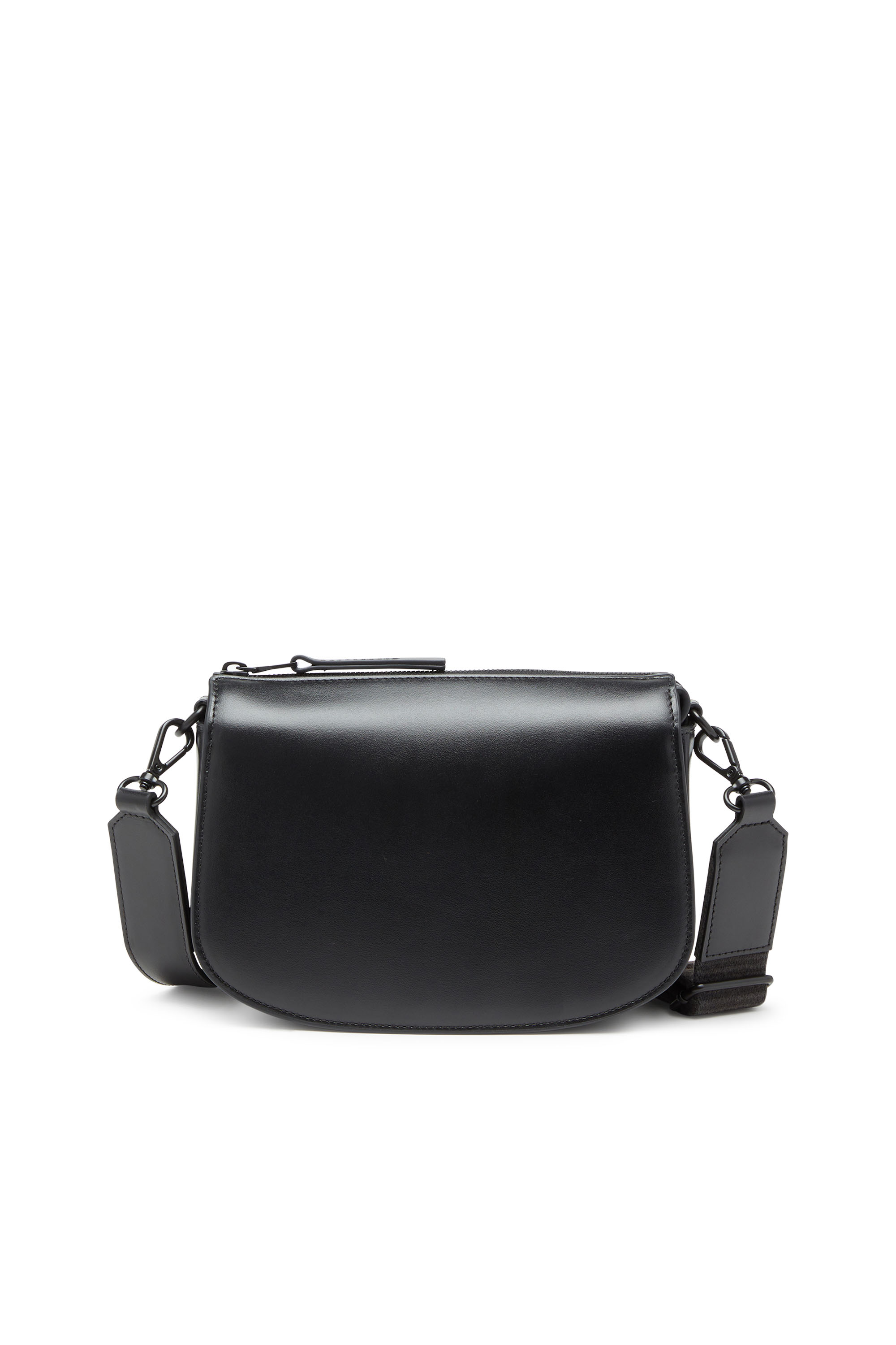 Diesel - 1DR CAMERA BAG, Unisex's 1DR-Camera bag in premium leather in Black - 3