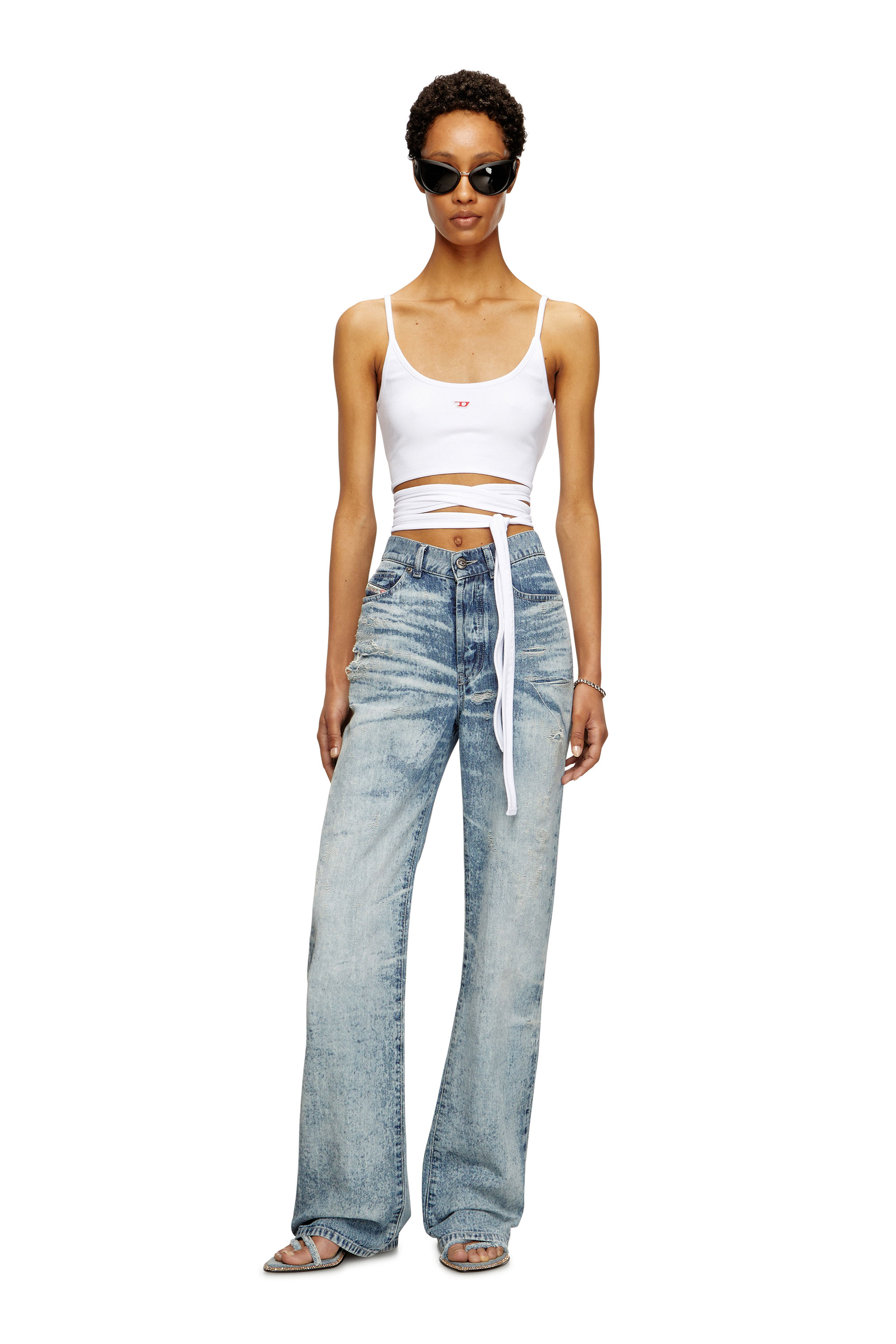 Diesel - Woman's Regular Jeans 1971 D-Sent 068TY, Light Blue - 2