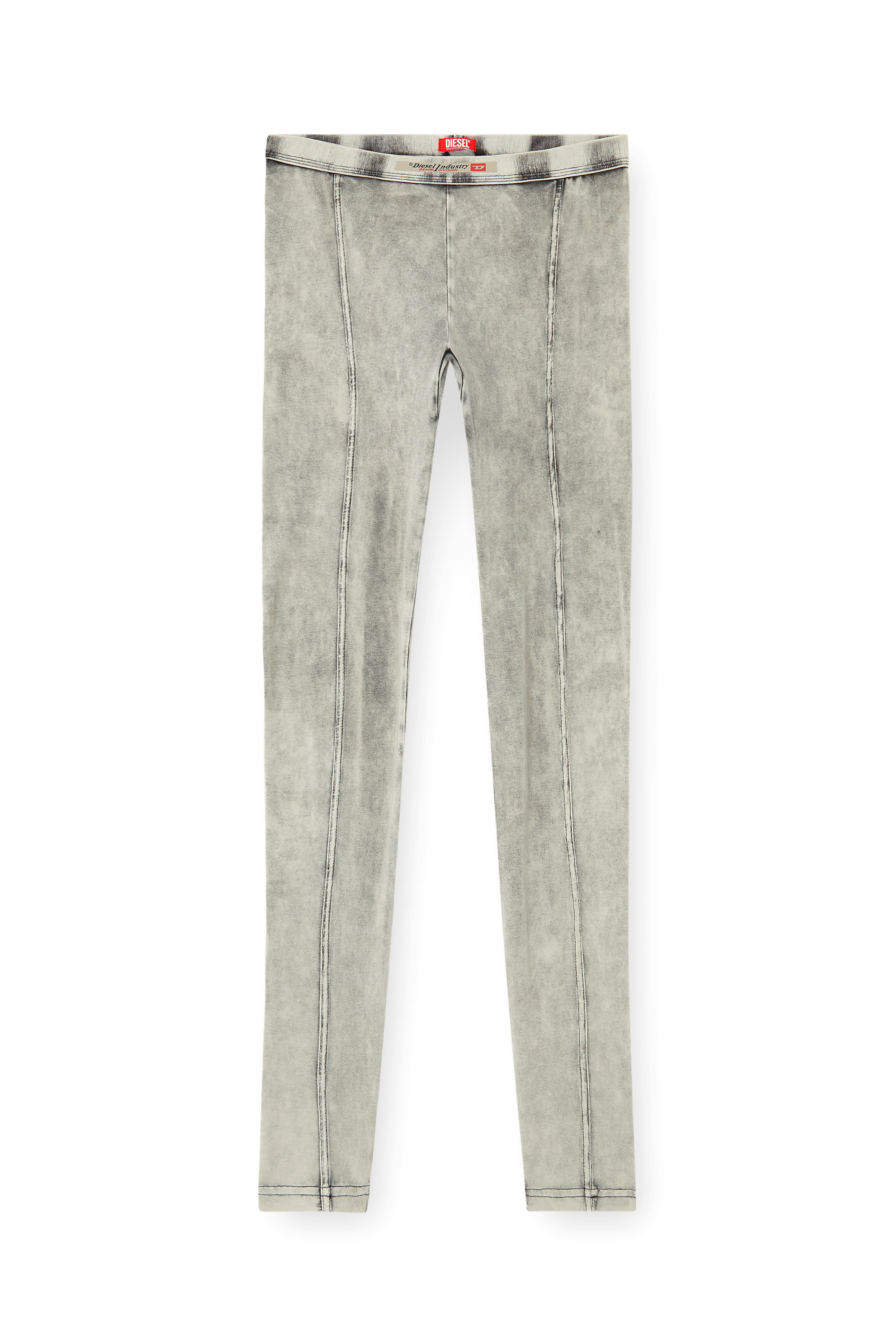 Diesel - ATHENA-DNM, Woman's Jeggings in denim-effect jersey in Grey - 3